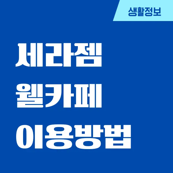 세라젬 웰카페 이용 방법, 체험 후기