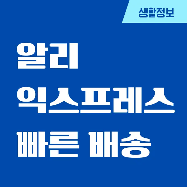 알리익스프레스 빠른 배송 받는 쉬운 방법