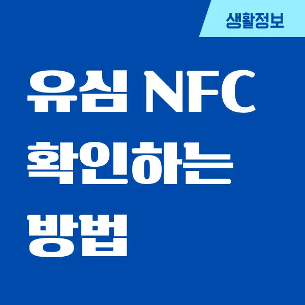 유심 NFC 확인하는 방법은 어떤 것이 있을까요